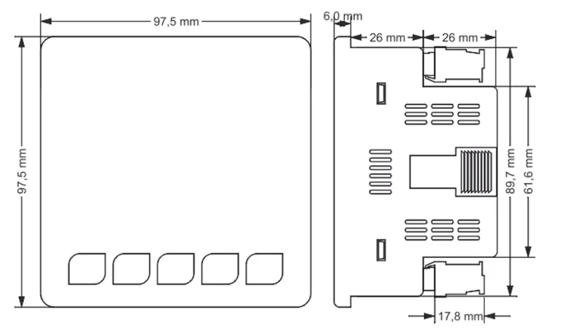 EM-06 Three Phase Voltage Current Digital Panel Meter