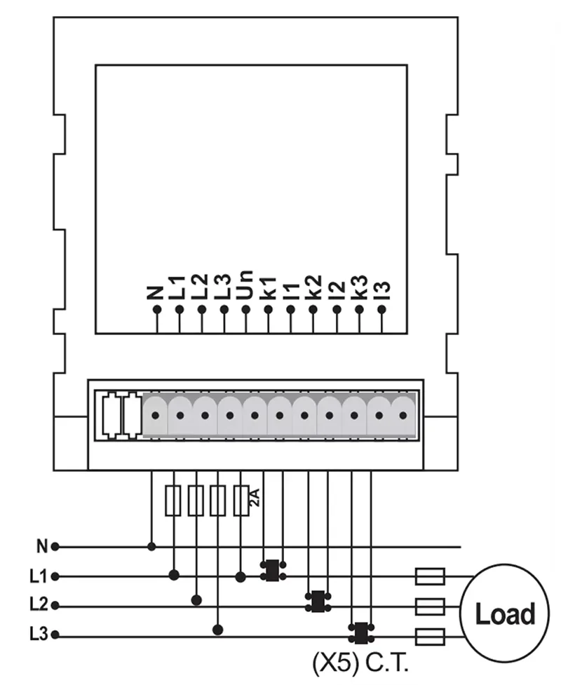 EM-06 Three Phase Voltage Current Digital Panel Meter