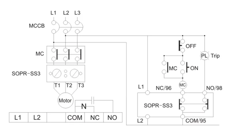 PG OPR-SS3-120 Electronic Motor Overload Relay