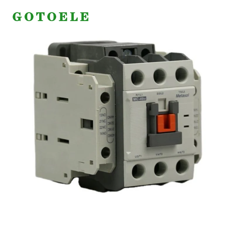 MC-40A AC magnetisk kontaktor 3P 40A 18,5KW 1NO+1NC